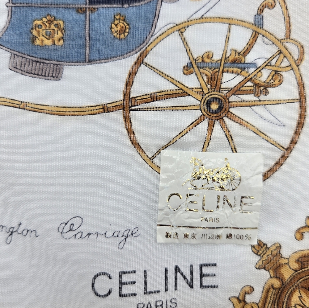 Celine Cotton Scarf 18x18 - Picture 4 of 6
